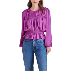 Steve Madden Vibrant Purple Blouse